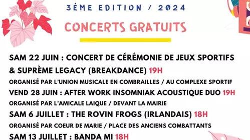 Programme 2024 : LES ESTIVALES DE SAINT-GEORGES